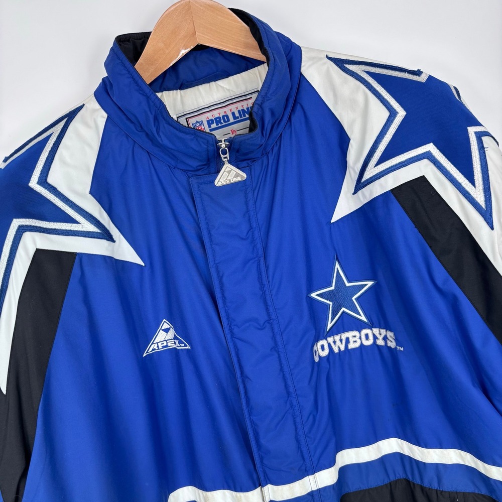 VTG 90s Dallas Cowboys Apex One Pro Line Puffer Jacket Mens XL NFL Football